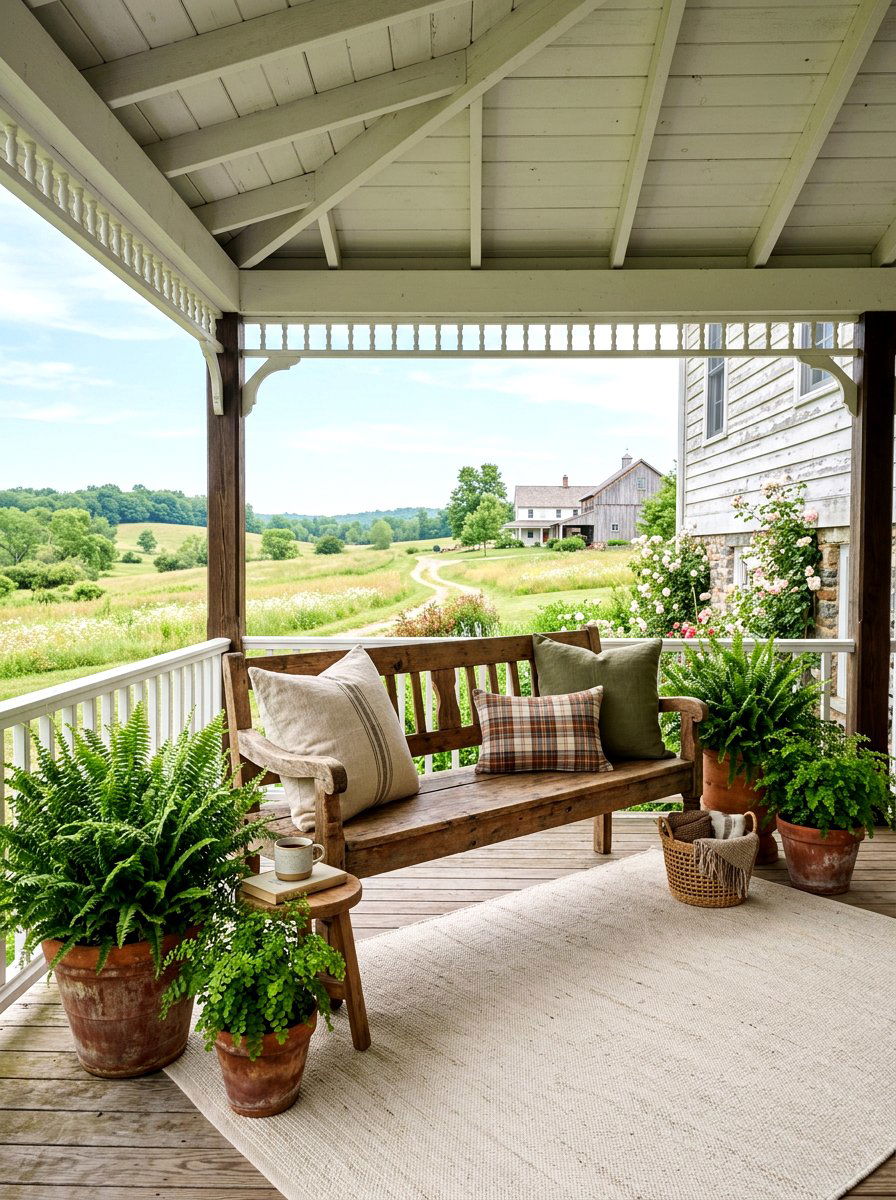 prompt1img11772449250238 - 25 Spring Porch Bench Decor Ideas