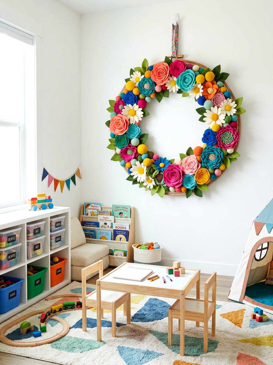 prompt8img11772449821495 - 25 Spring Embroidery Hoop Wreath Ideas