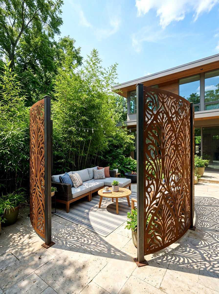 terrace privacy screen - 25 Spring Terrace Decor Ideas