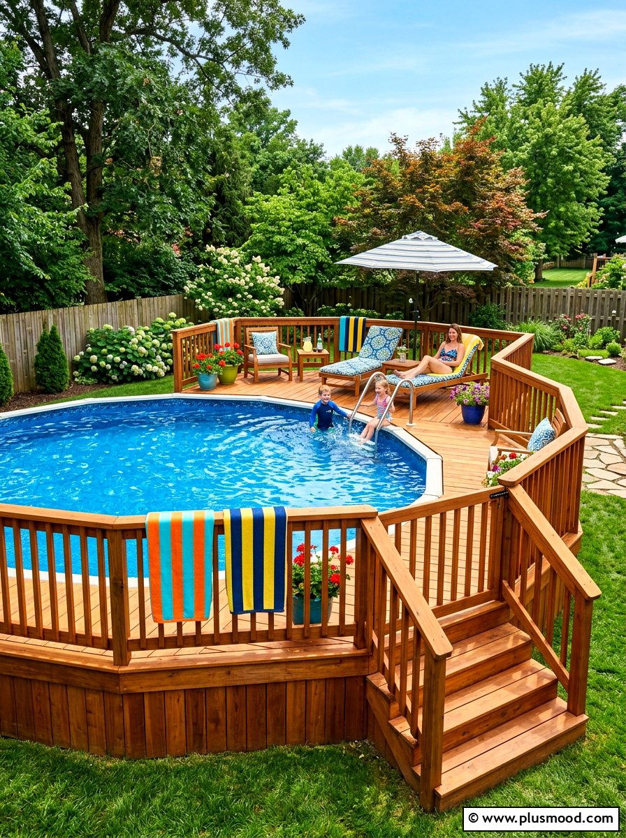 Above Ground Pool Deck - 25 summer pool deck ideas
