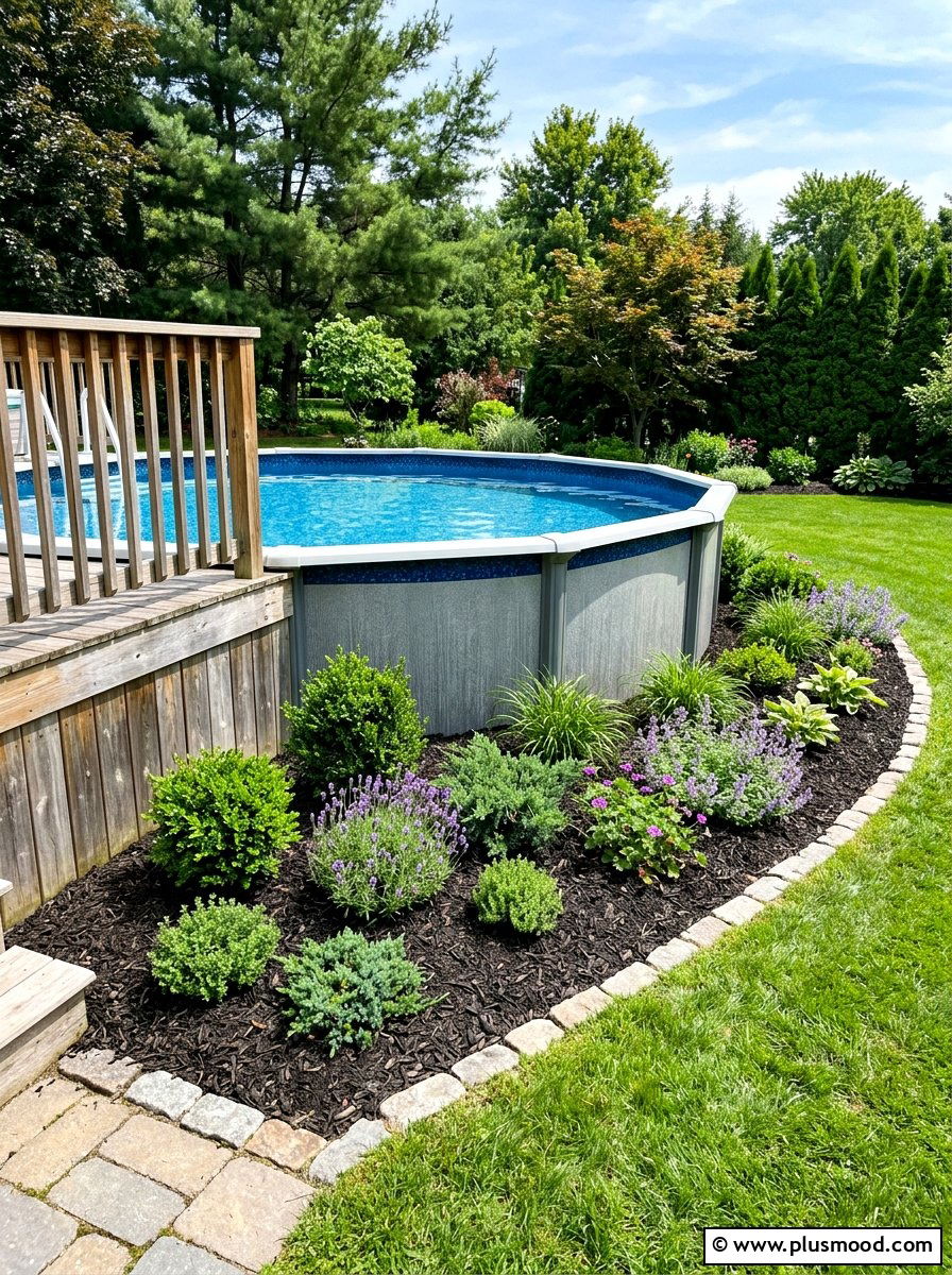 25 Pool Landscaping Ideas With Mulch Beds for Clean Style