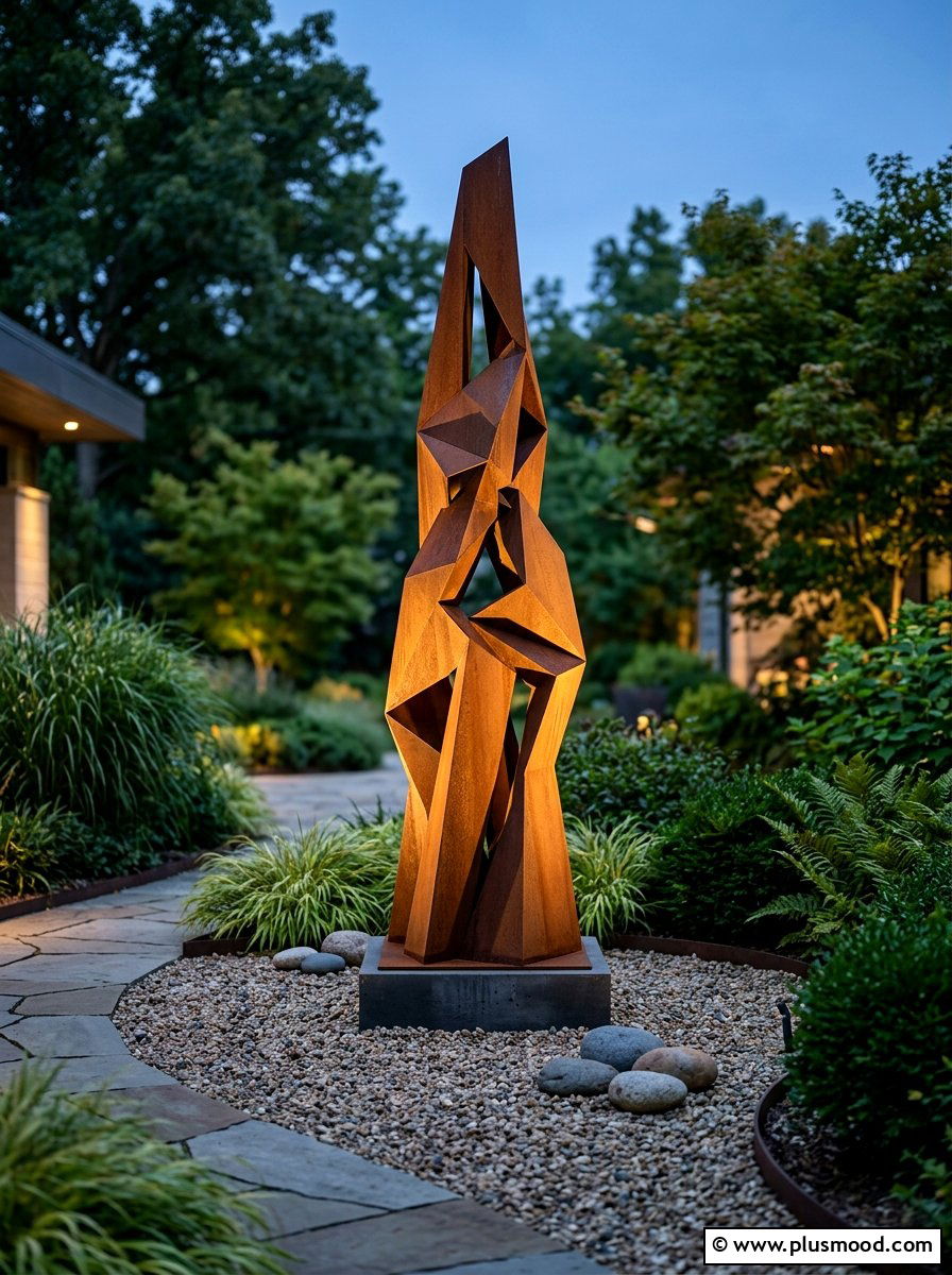 Abstract Garden Sculpture - 25 Outdoor Garden Decor Ideas