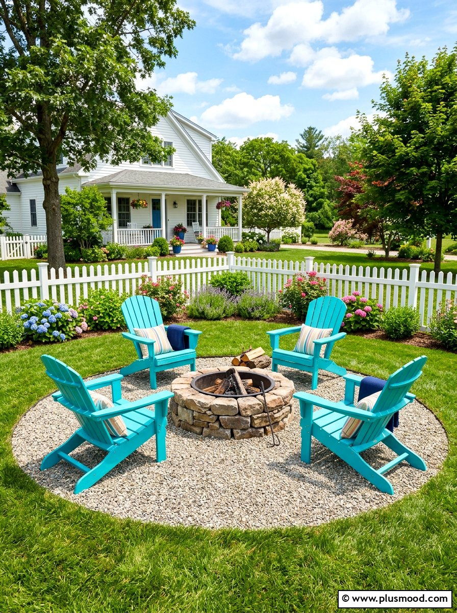 Adirondack Chair Fire Pit - 25 summer backyard fire pit ideas