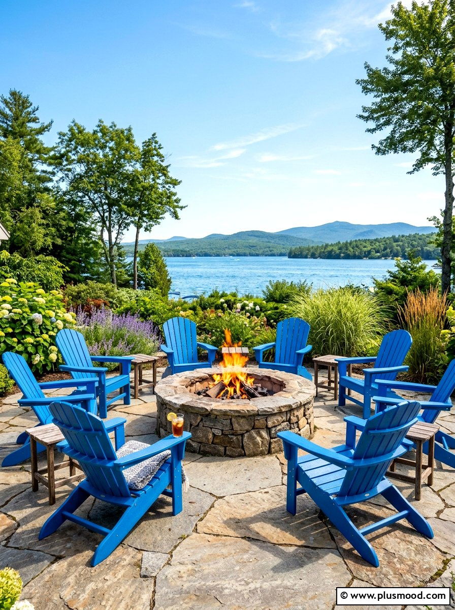 Adirondack Chair Fire Pit - 25 summer fire pit entertaining ideas