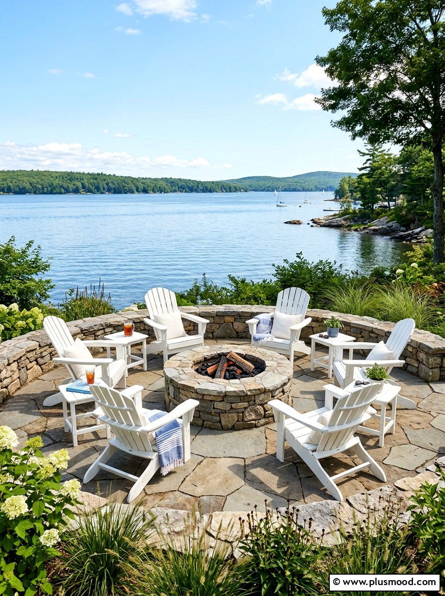 Adirondack Chair Patio Lounge - 25 summer beach house decorating ideas