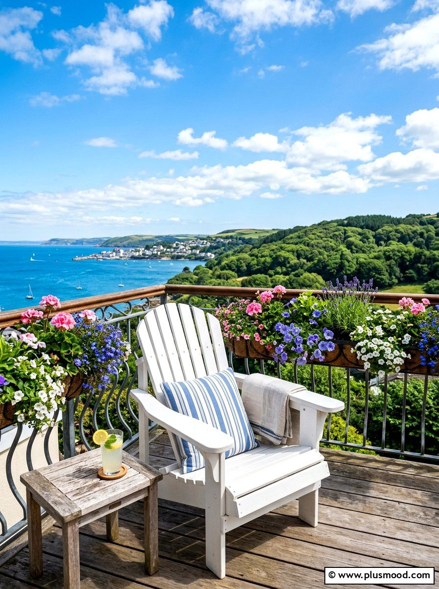 Adirondack Chair - 25 summer balcony seating ideas