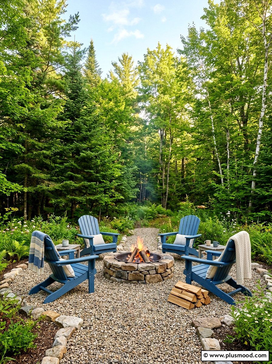 Adirondack Chairs Fire Pit