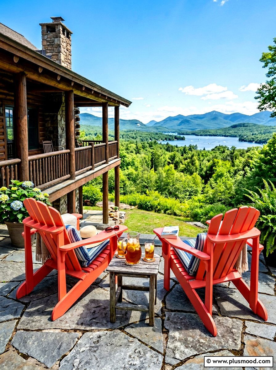 Adirondack chair porch - 25 best summer front porch decor ideas
