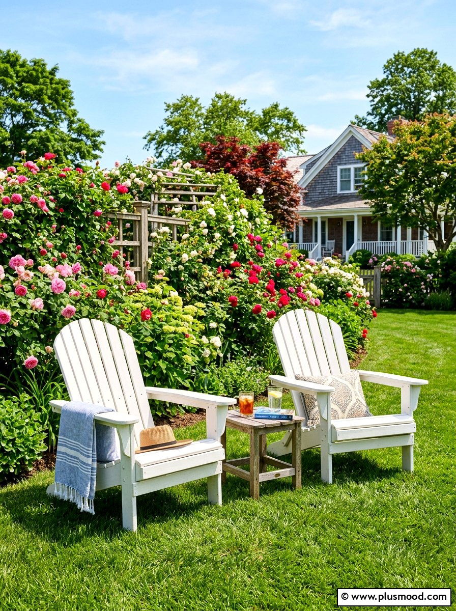 Adirondack chair set - 25 summer garden seating ideas