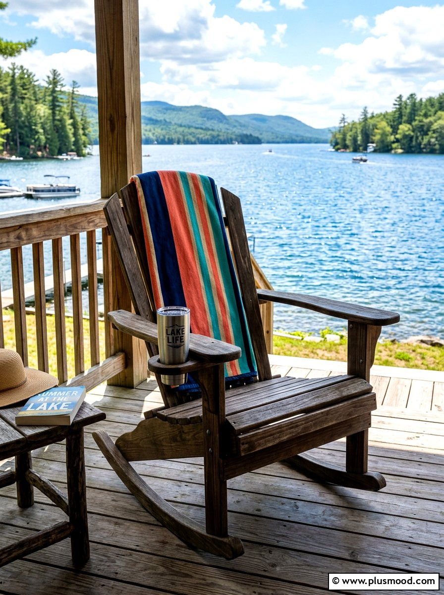 Adirondack rocking chair porch - 25 summer front porch rocking chair ideas