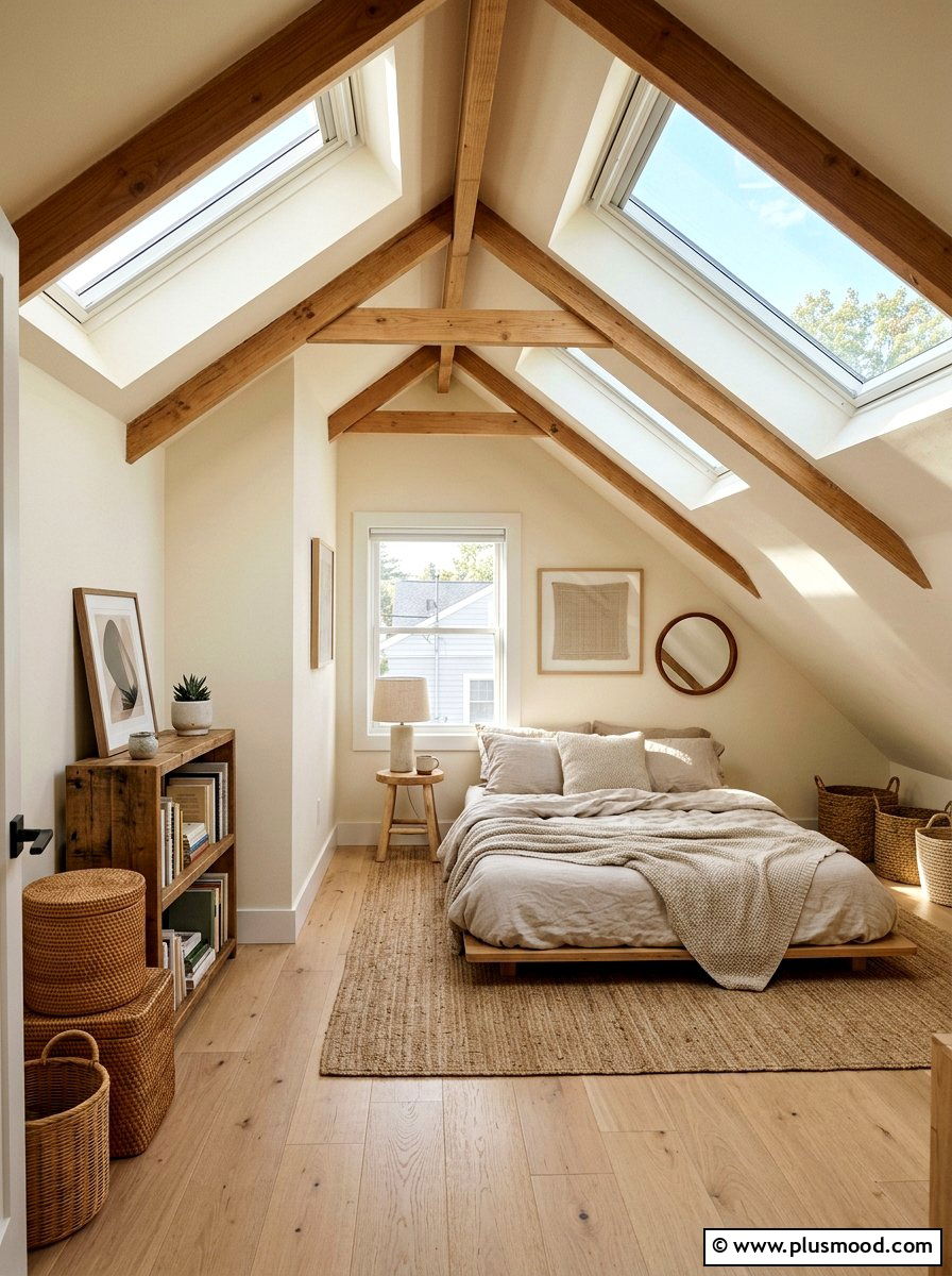 Airy Attic Retreat - 25 light and airy summer decor ideas