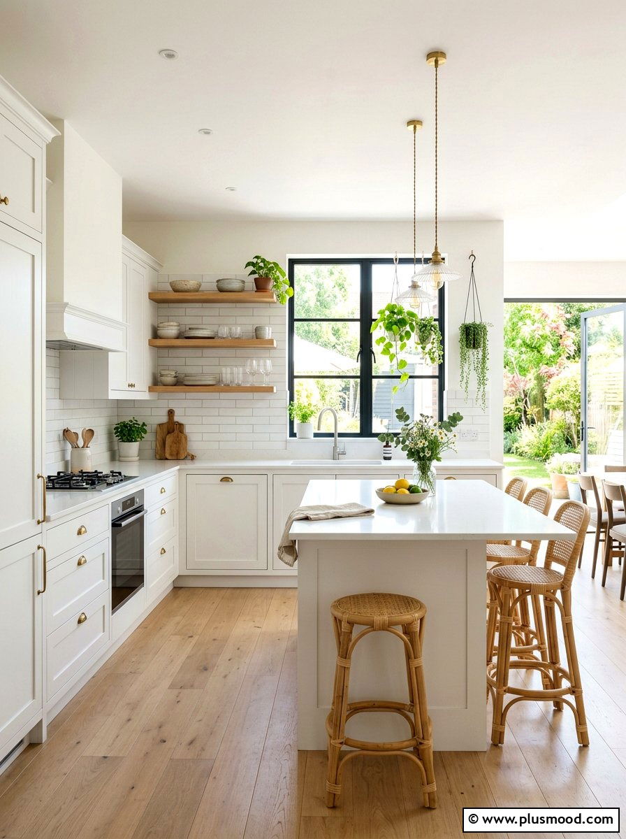 Airy Kitchen Layout - 25 summer home styling ideas