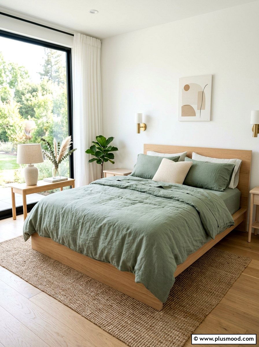 Airy Linen Bedding - 25 summer decorating ideas for home