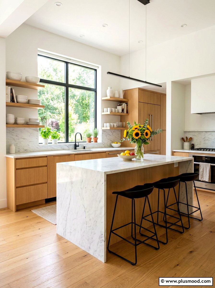 Airy Minimalist Kitchen - 25 elegant summer decor ideas