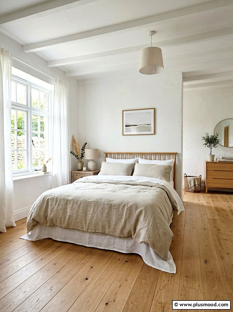Airy linen bedroom - 25 bright summer decor ideas