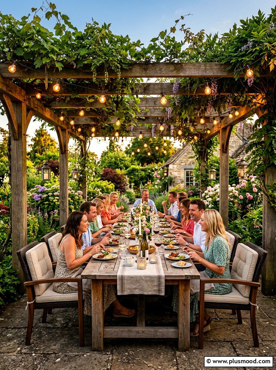 Alfresco Pergola Dining Table - 25 summer dining table ideas for summer