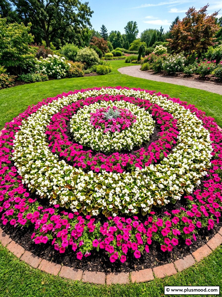 Annual Flower Island Bed - 25 summer island bed ideas