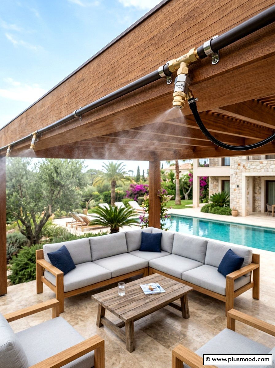 Anti Drip Misting Nozzle - 25 summer misting patio ideas