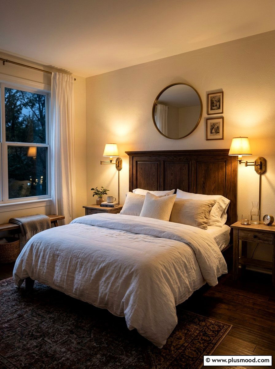 Antique Brass Lighting Bedroom - 25 farmhouse summer bedroom ideas