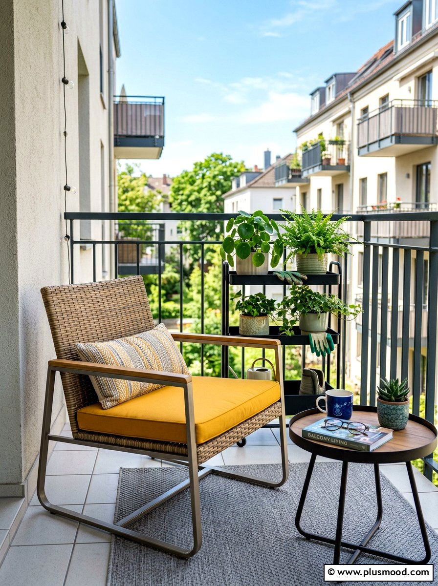 Apartment balcony chair - 25 summer balcony swing chair ideas