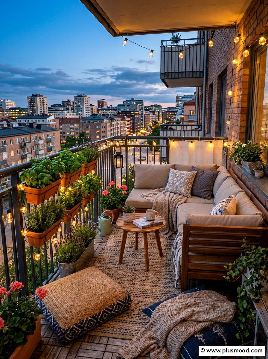 Apartment balcony seating - 25 summer patio lounge ideas