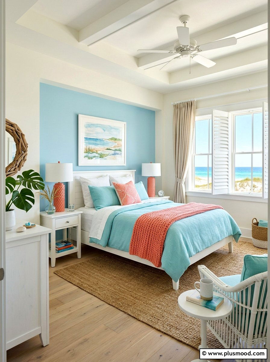 25 Summer Coral and Aqua Decor Ideas for Coastal Color
