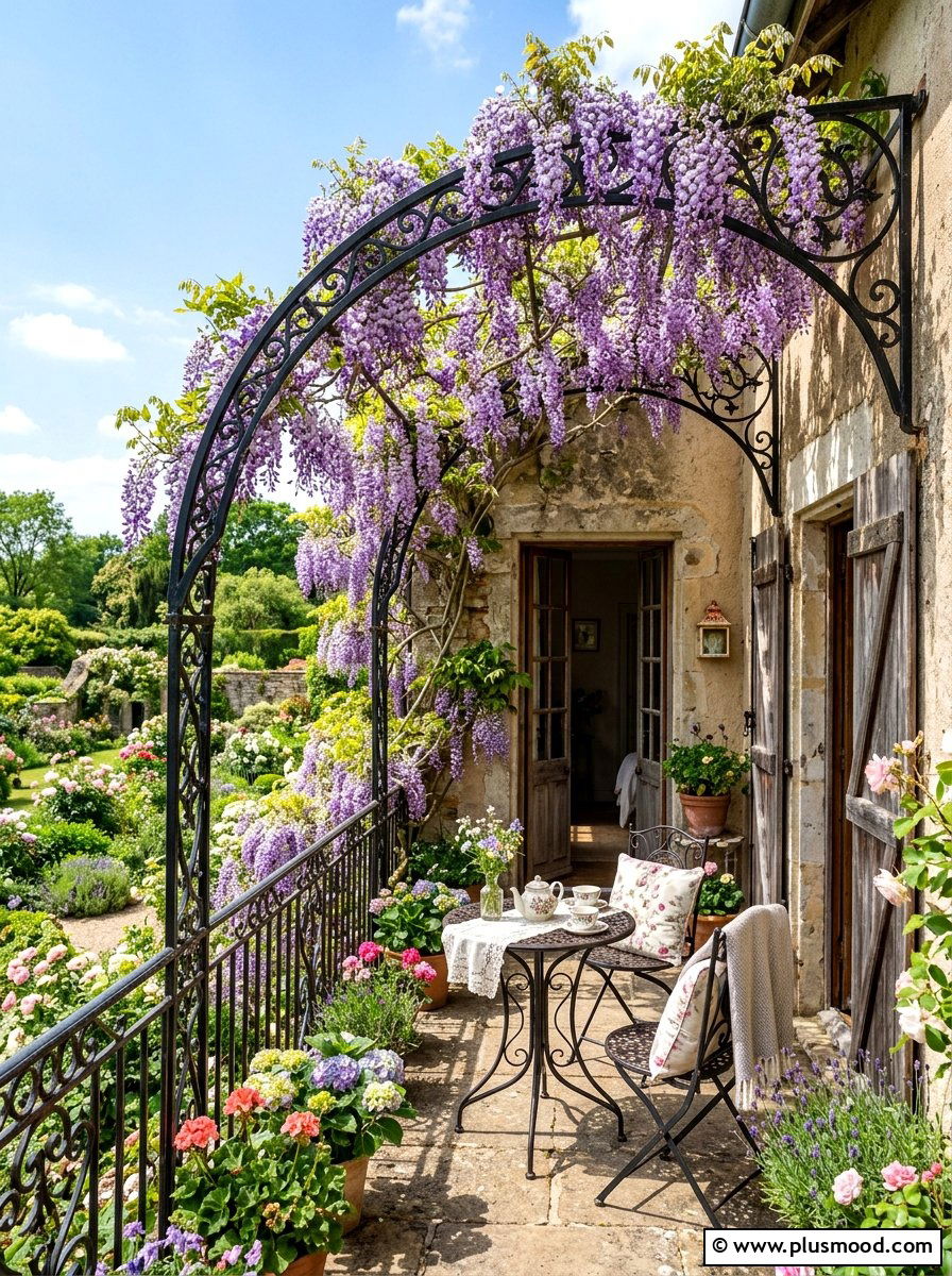 Arched Balcony Trellis - 25 summer balcony trellis ideas