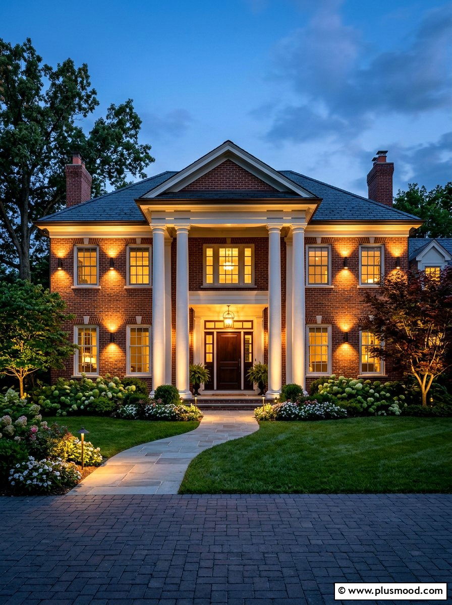 Architectural facade lighting - 25 summer landscape lighting ideas