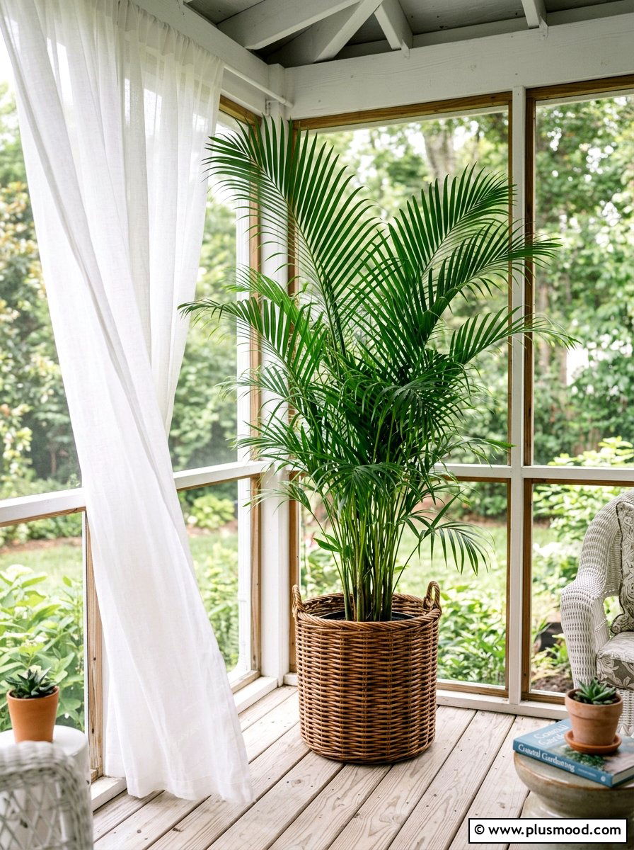 Areca Palm Porch Pot - 25 summer tropical planter ideas