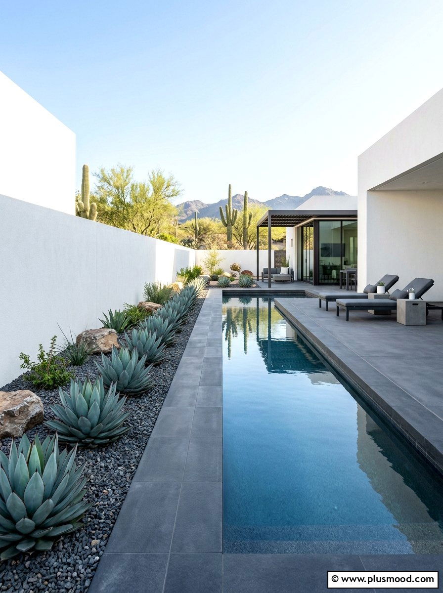 Arizona Modern Minimalist Pool - 25 pool landscaping ideas for Arizona homes