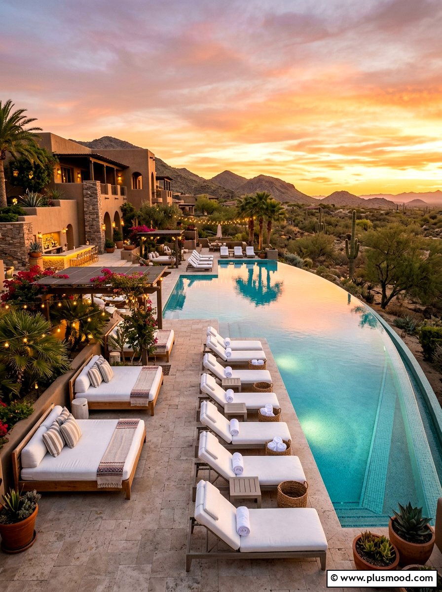 Arizona Resort Style Pool - 25 pool landscaping ideas for Arizona homes