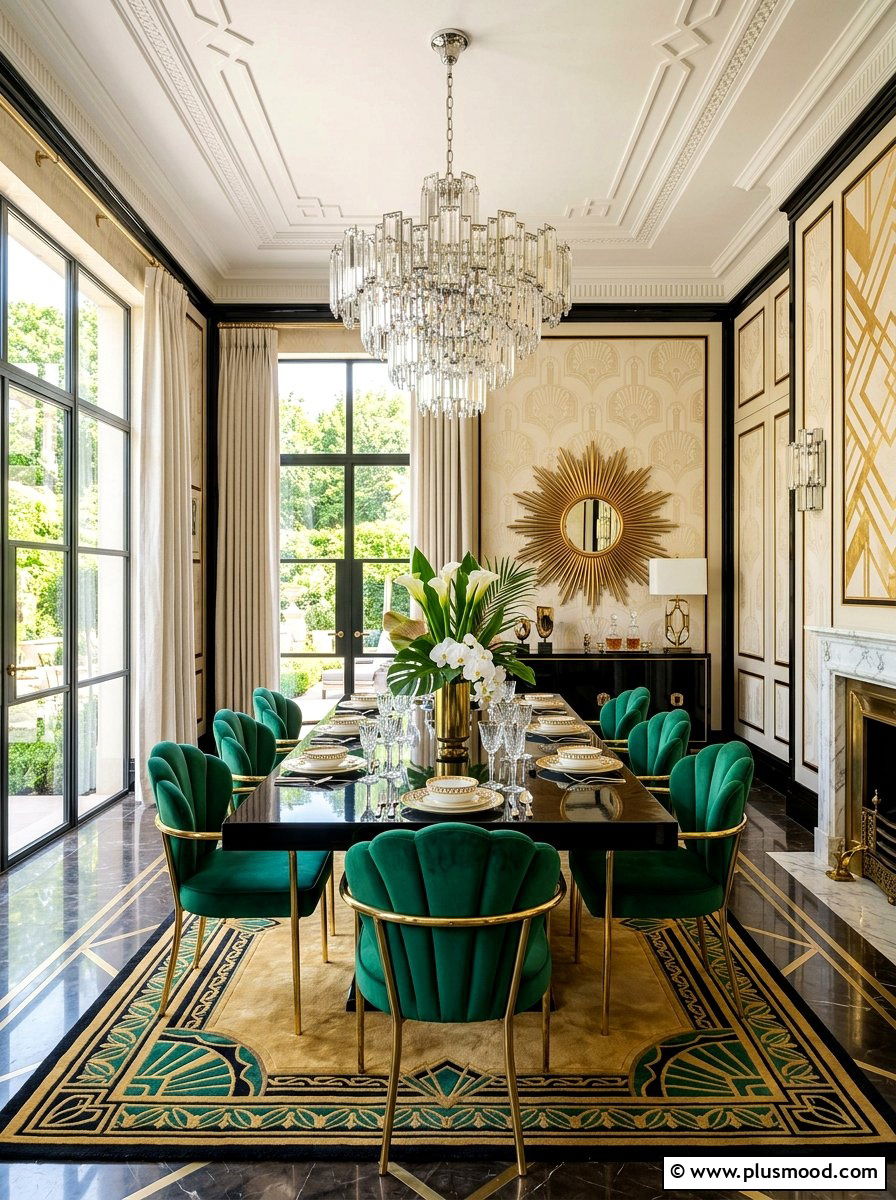 Art Deco Summer Dining Room - 25 summer dining room decor ideas