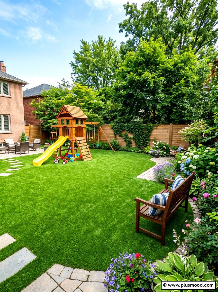 Artificial Grass - 25 summer backyard ideas for renters