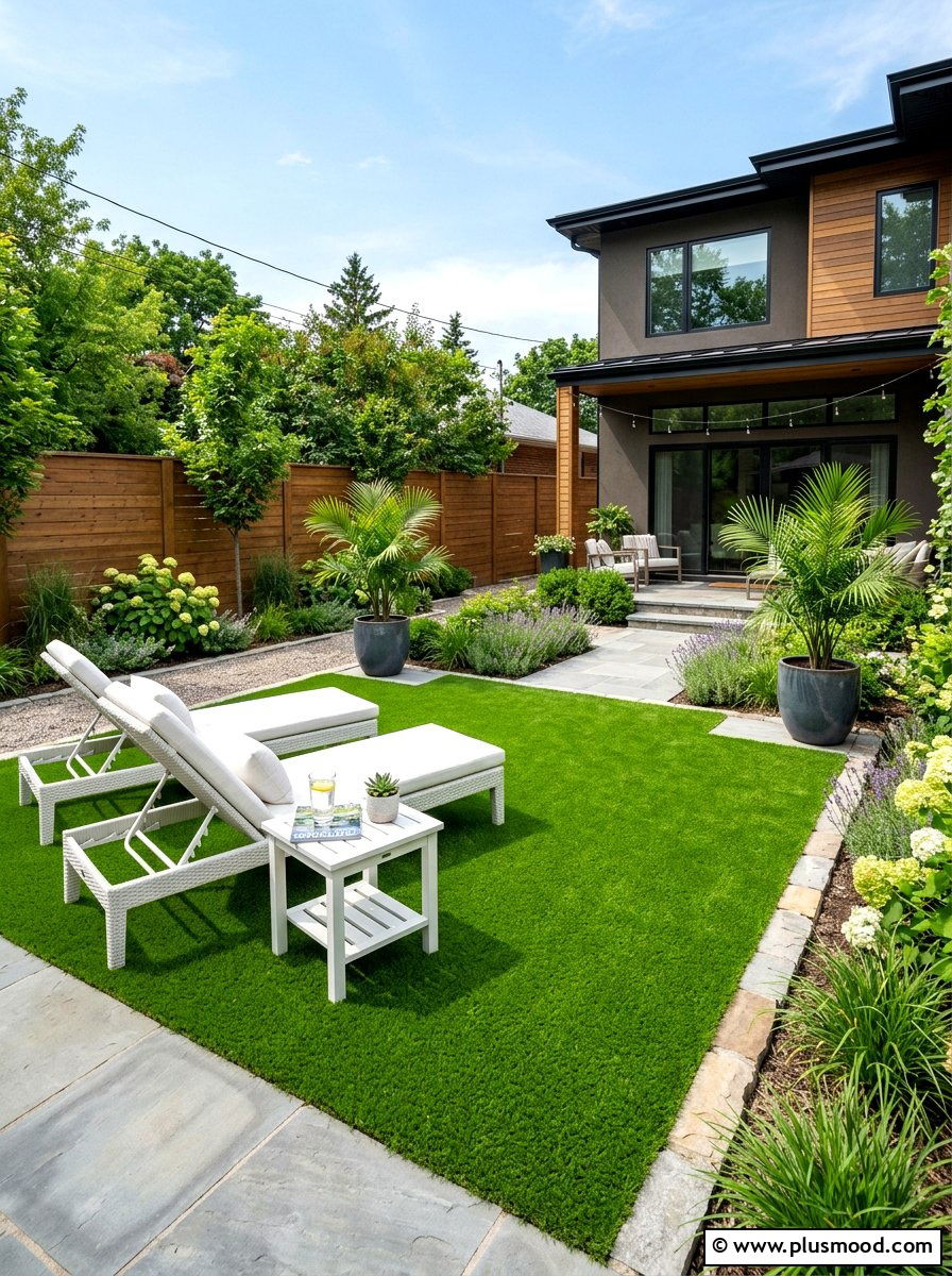 Artificial Grass - 25 summer low water landscaping ideas