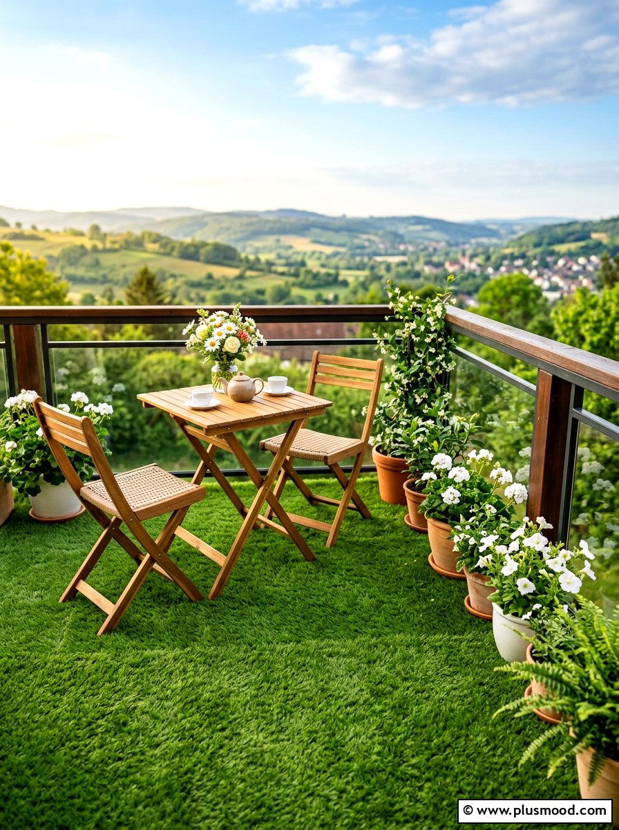 Artificial Grass Balcony - 25 summer apartment balcony ideas