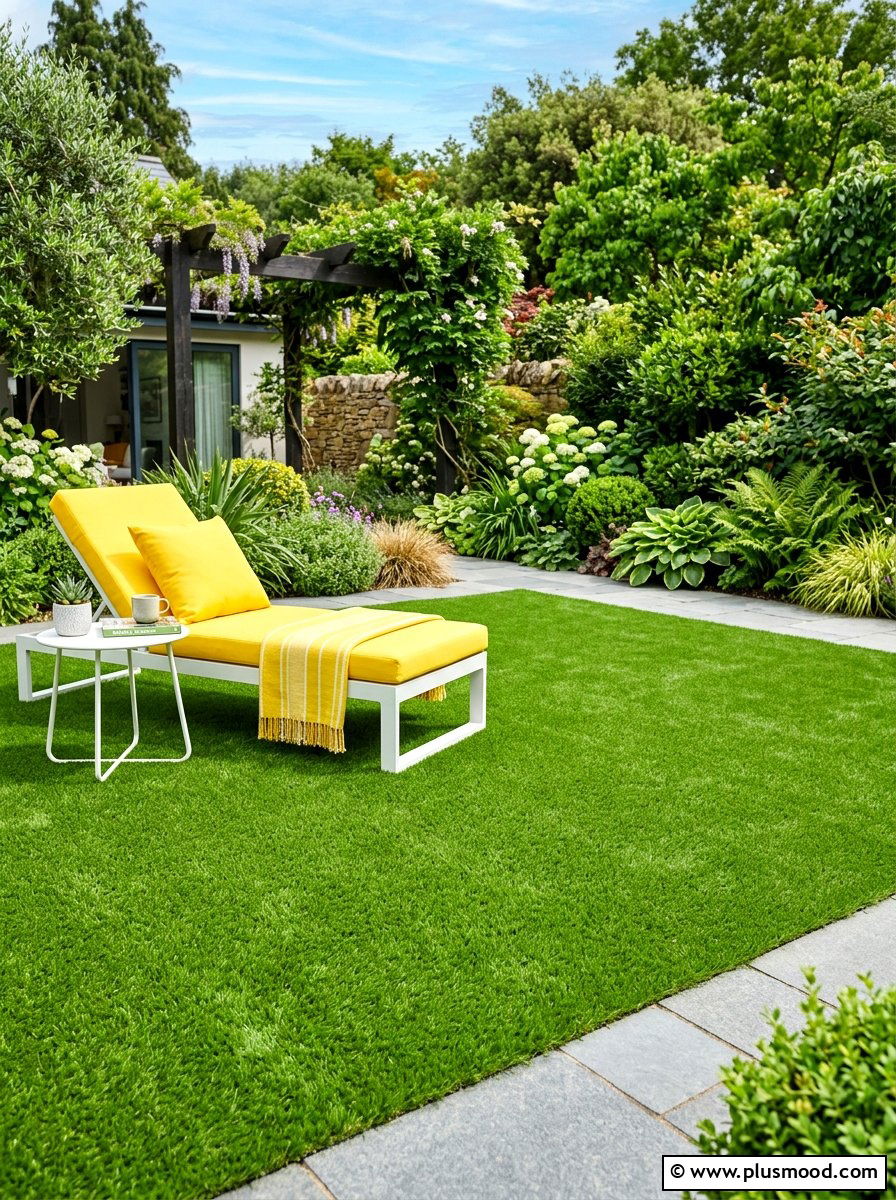 Artificial Grass Flooring - 25 cute summer balcony ideas
