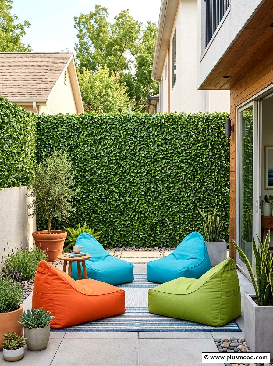 Artificial Ivy Privacy Fence - 25 small backyard ideas for privacy
