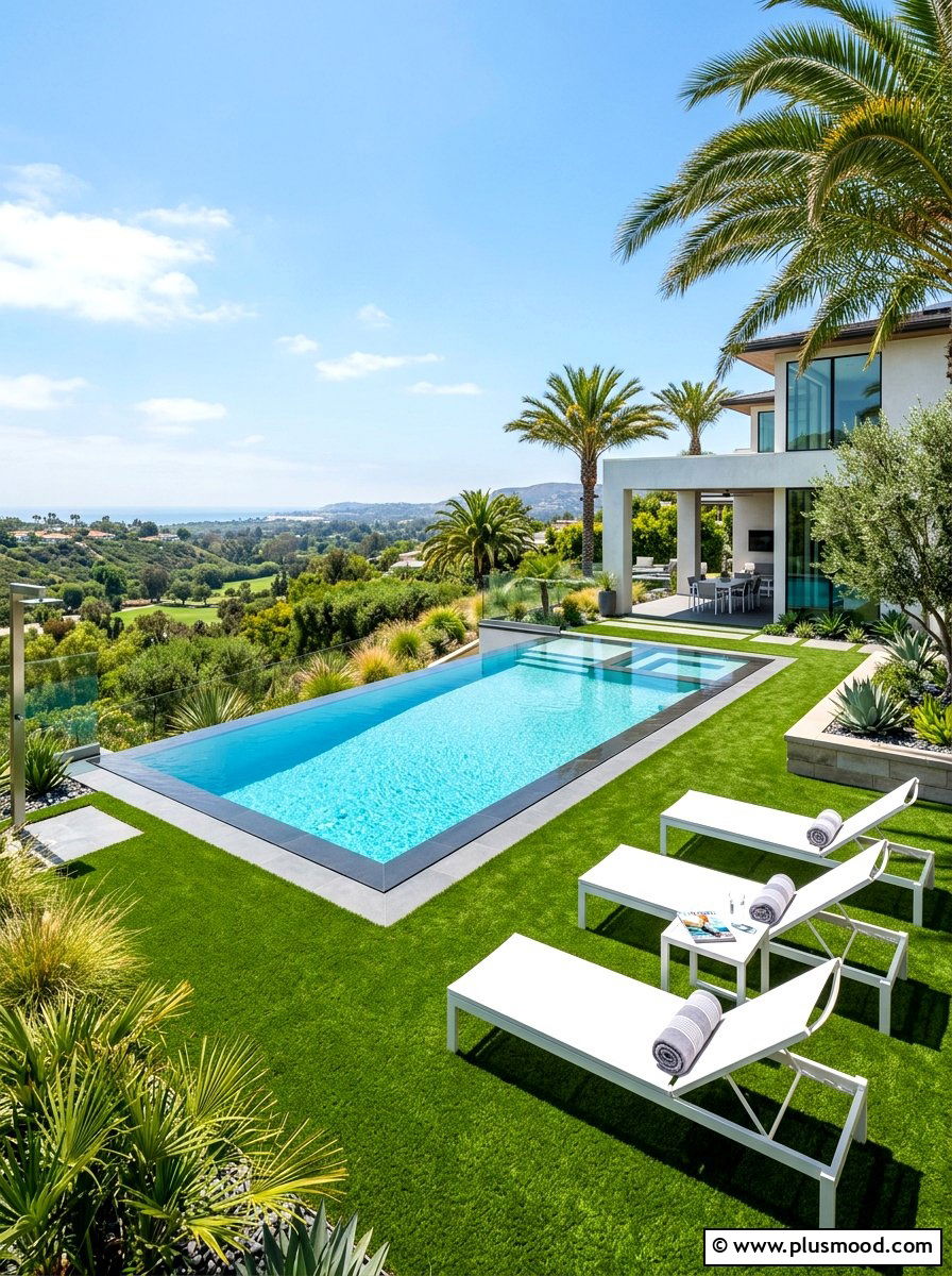 Artificial Turf Pool Deck - 25 pool landscaping ideas low maintenance