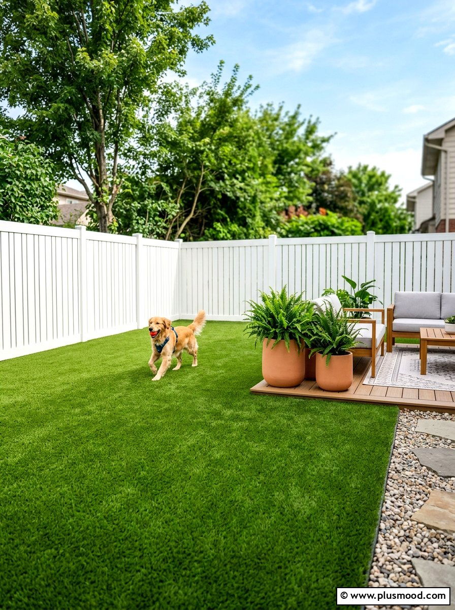Artificial grass for dogs - 25 small backyard ideas for dogs