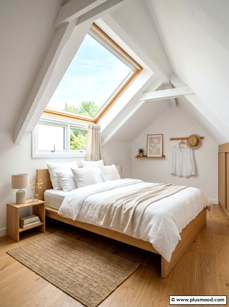 Attic Minimalist Summer Bedroom - 25 minimalist summer bedroom ideas