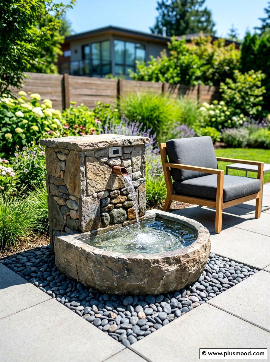 Automated dog water fountain - 25 summer backyard ideas for dogs