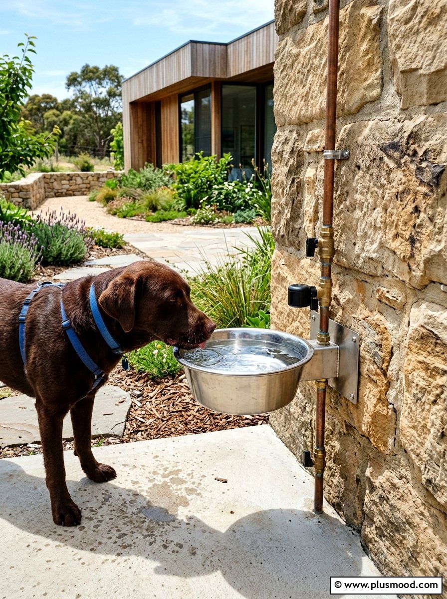 Automatic dog waterer - 25 small backyard ideas for dogs