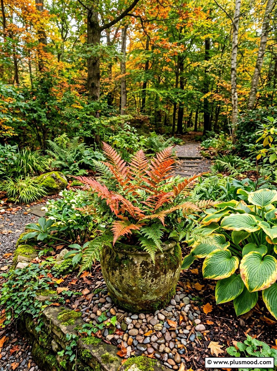 Autumn Fern Container - 25 end of summer planter refresh ideas