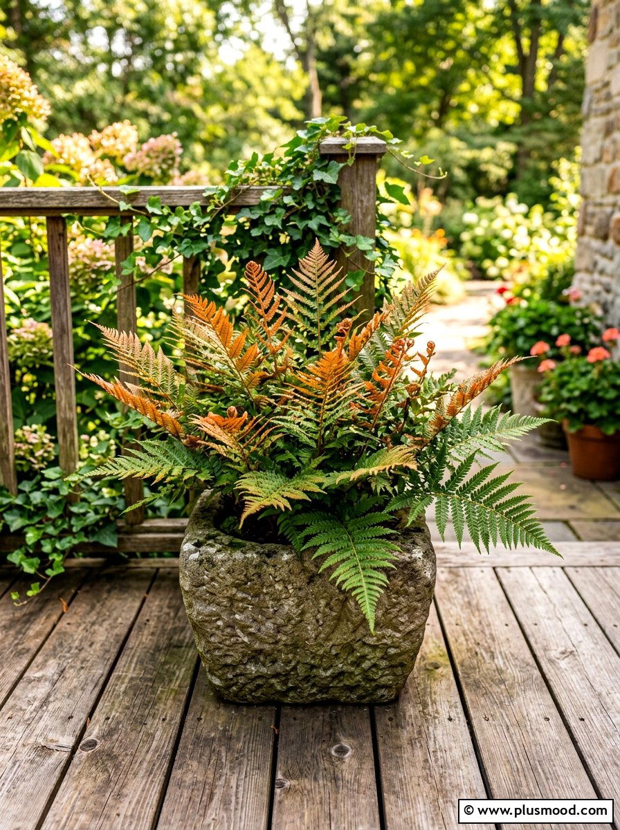 Autumn Fern for Summer Texture - 25 summer potted fern ideas for porch
