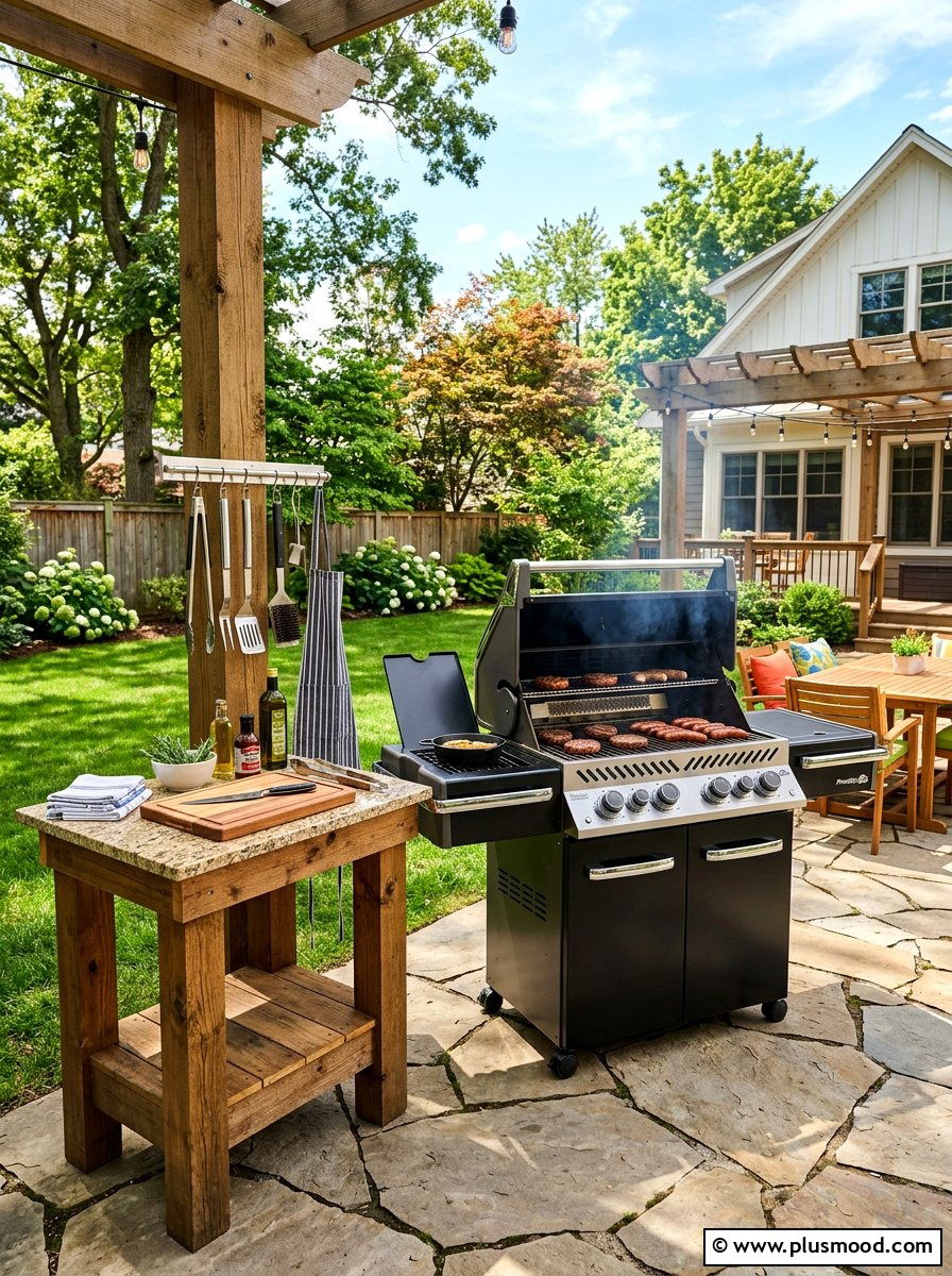 Backyard Barbecue Area - 25 summer casual backyard entertaining ideas