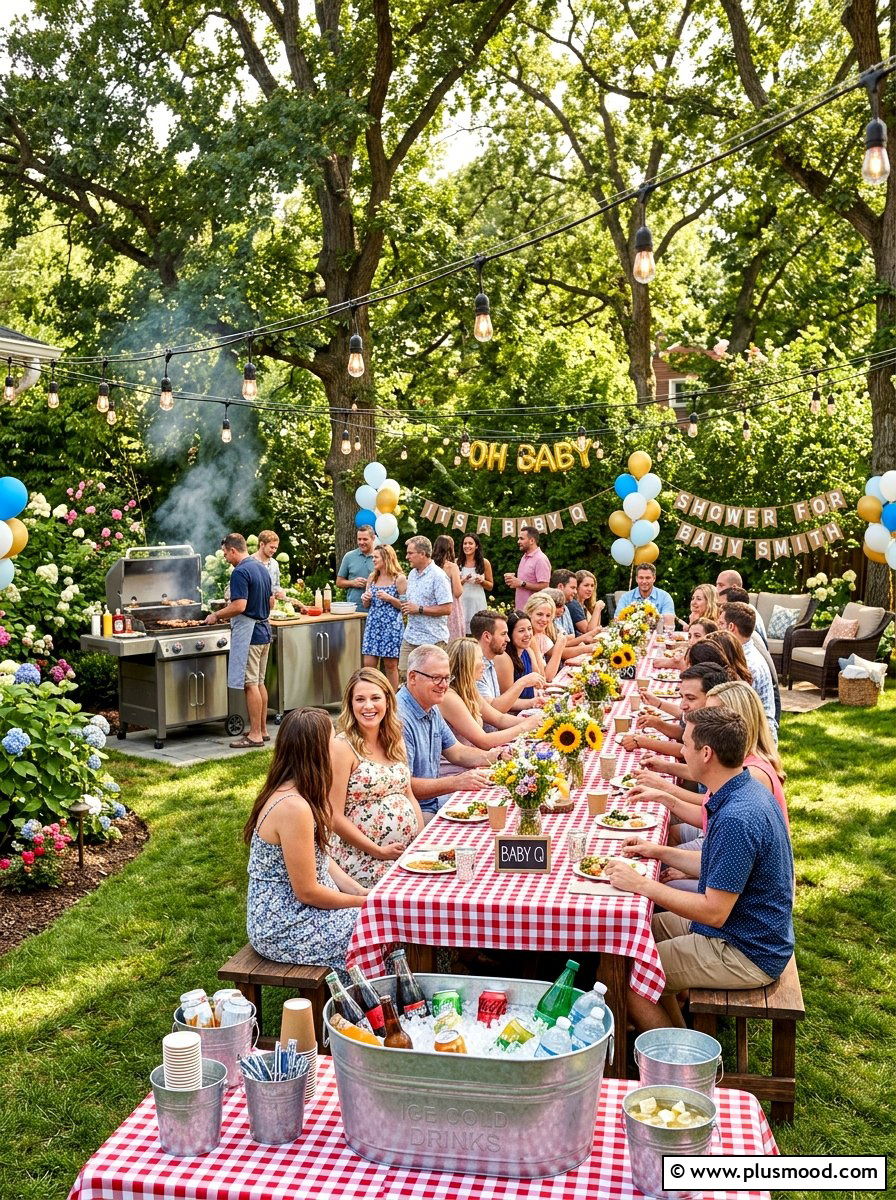 Backyard Barbecue Baby Shower - 25 summer outdoor baby shower ideas