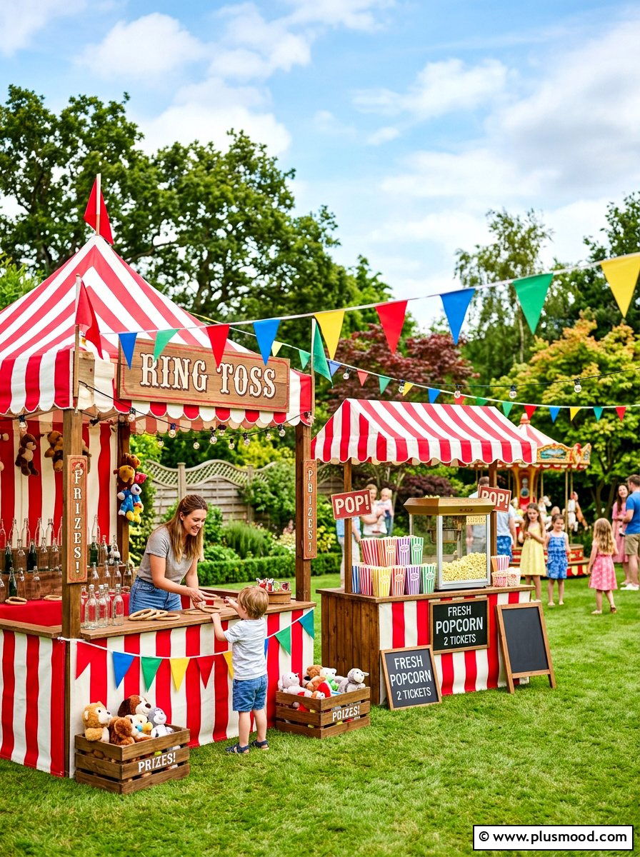 Backyard Carnival Games - 25 summer outdoor birthday party ideas