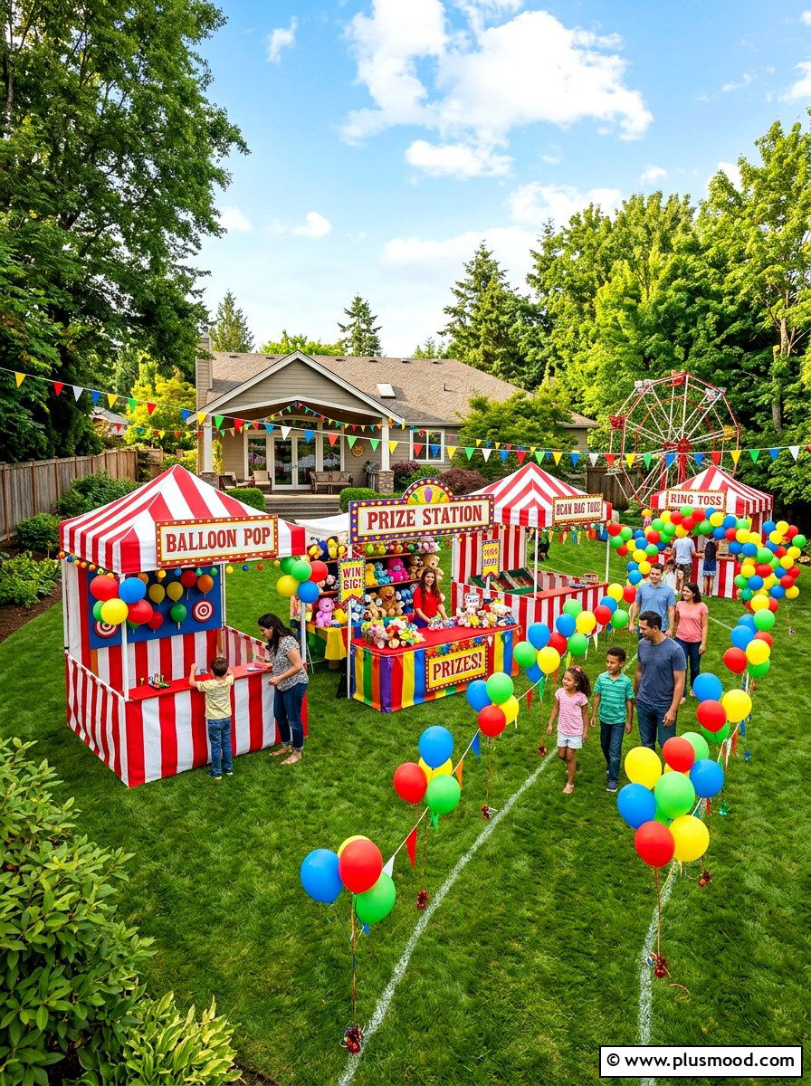 Backyard Carnival - 25 summer kid friendly outdoor party ideas