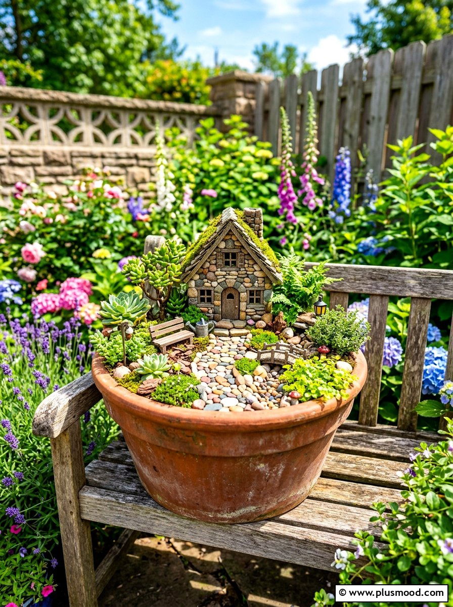 Backyard Fairy Garden - 25 summer backyard ideas on a budget