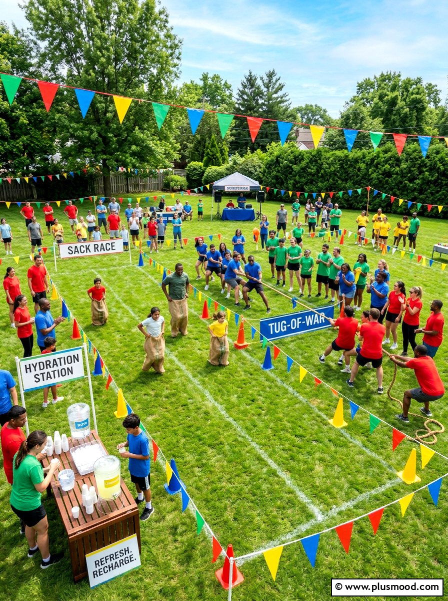 Backyard Field Day - 25 summer outdoor birthday party ideas